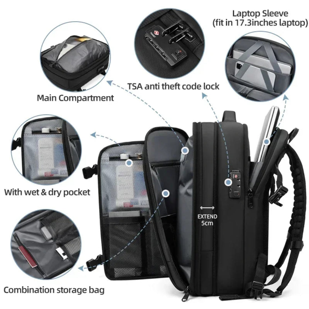 17 Inch Waterproof Laptop Backpack