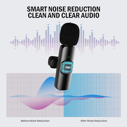 Wireless 2In1 Android And Iphone Lavalier Recording Microphones