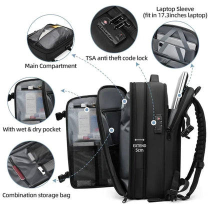 17 Inch Waterproof Laptop Backpack