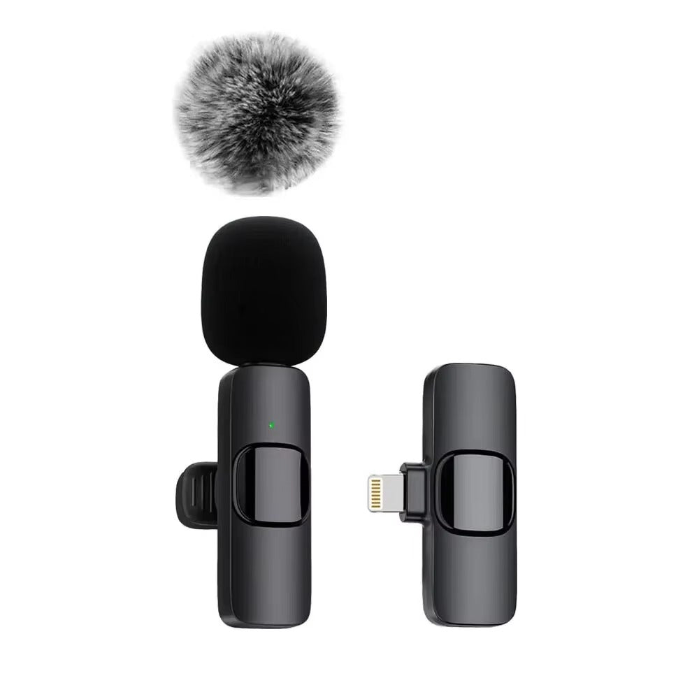 Wireless 2In1 Android And Iphone Lavalier Recording Microphones