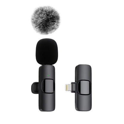 Wireless 2In1 Android And Iphone Lavalier Recording Microphones